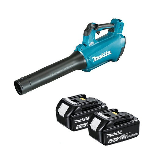Makita DUB184Z 18V LXT Cordless Brushless Blower with 2x 5.0Ah Batteries