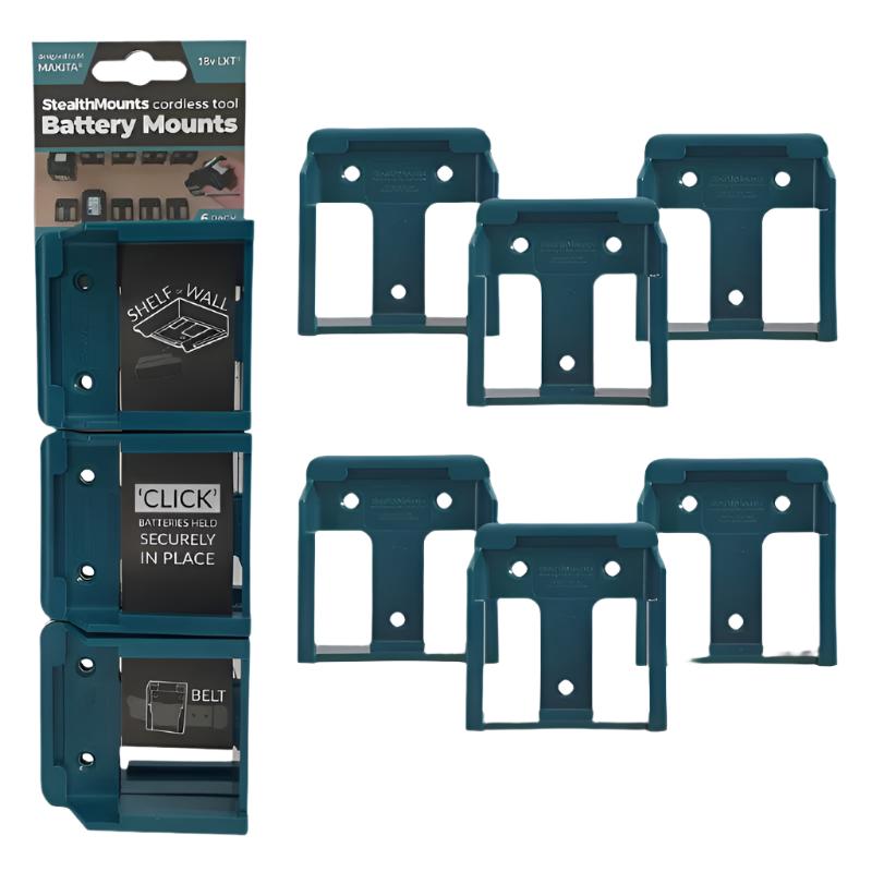 Makita Wall-Mount Organizer – Secure Storage for 18V LXT Batteries