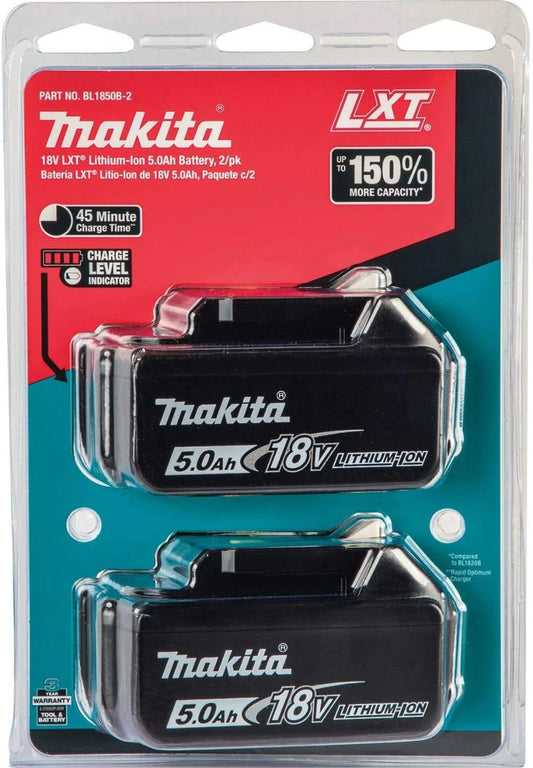 Makita 18V LXT Multi-Tool DTM51Z – Tool-Free Blade Change + BL1850B Twin Battery Pack