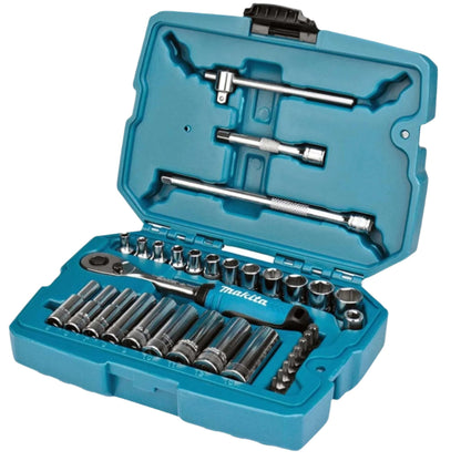 Makita 34-Piece Socket & Accessory Set – DIY & Professional Tool Kit