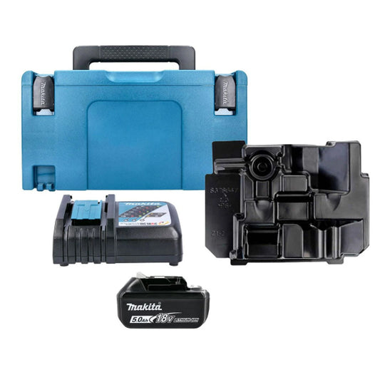 Makita 18V LXT Power Kit – 5.0Ah Battery, Rapid Charger & Type 3 Makpac Case with Inlay